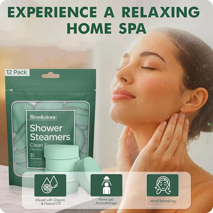 Brookstone Shower Steamers Aromatherapy 12 Tablets - Image 3