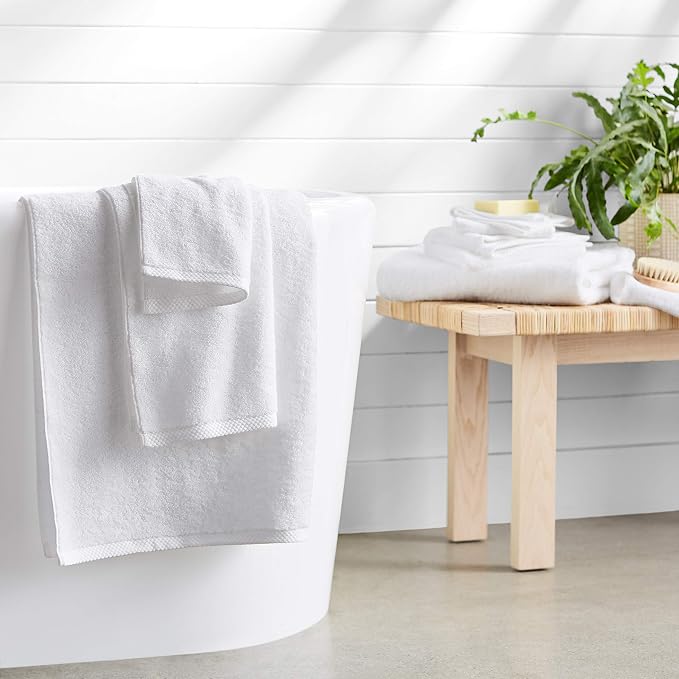 Amazon Basics 100% Cotton Soft Quick-Dry Bath Towel Set - Image 8
