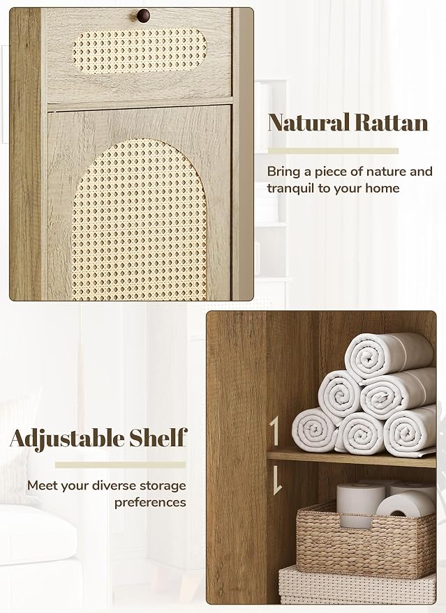 67'' Tall Bathroom Storage Cabinet - Image 3