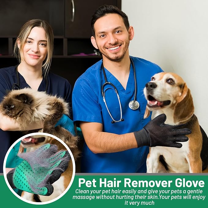 Upgrade Pet Grooming Gloves, Grooming Gloves - Image 7