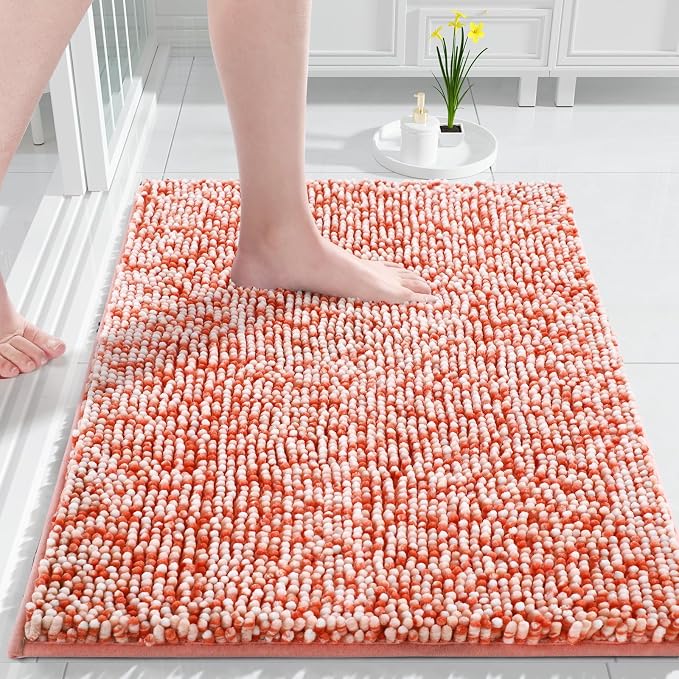 Yimobra Bath Mats for Bathroom Non Slip, Extra Soft Chenille Bathroom Rugs by Yimobra