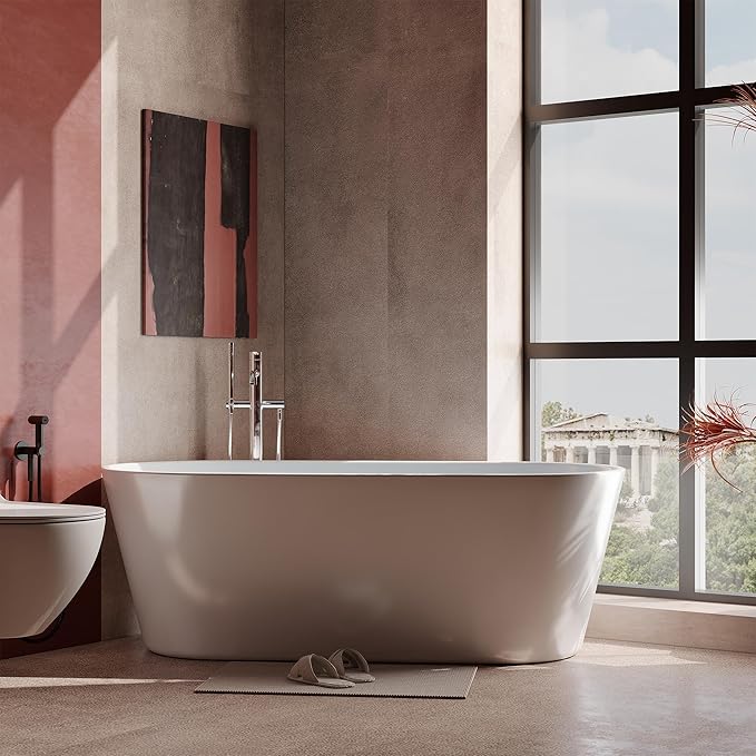 59 in Acrylic Freestanding Bathtub - Image 6