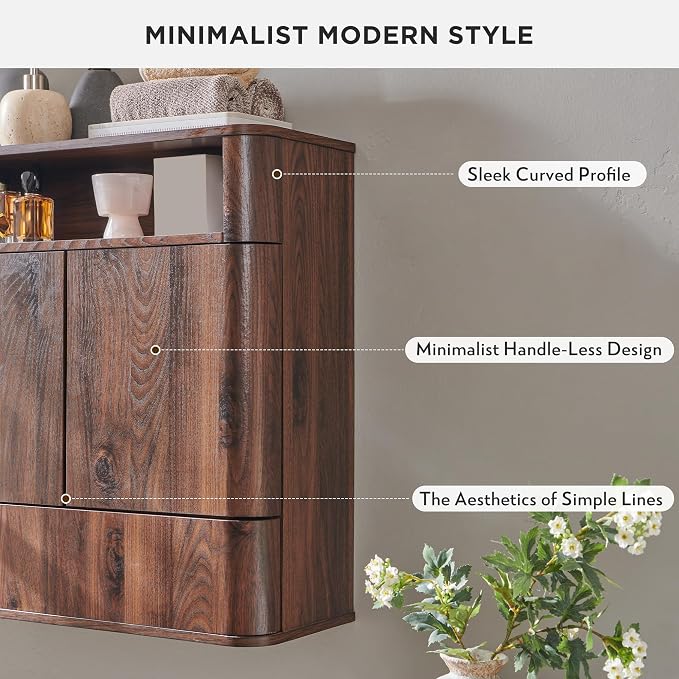 ACCOHOHO Modern Minimalist Bathroom Medicine Cabinet - Image 6