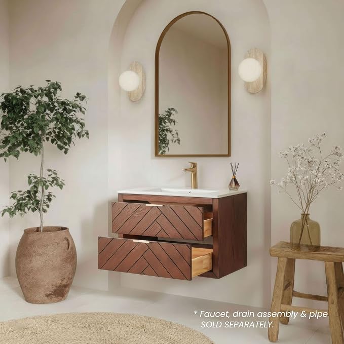 30 in. Wall Mounted Bathroom Vanity - Image 5