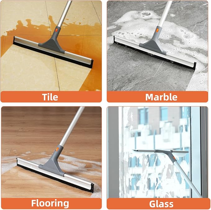 Eazer Floor Squeegee Broom: Heavy Duty Scrubber - Image 3