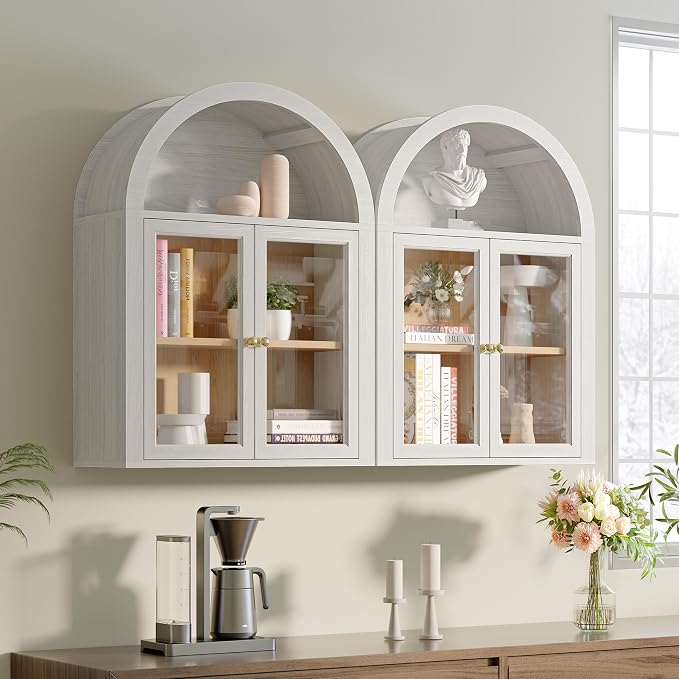 Arched Wall Mounted Display Medicine Cabinets - Image 3