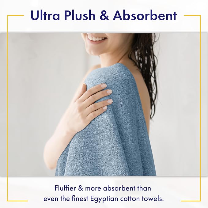 Ultra Soft & Plush Viscose from Bamboo Bath Sheets - Image 3