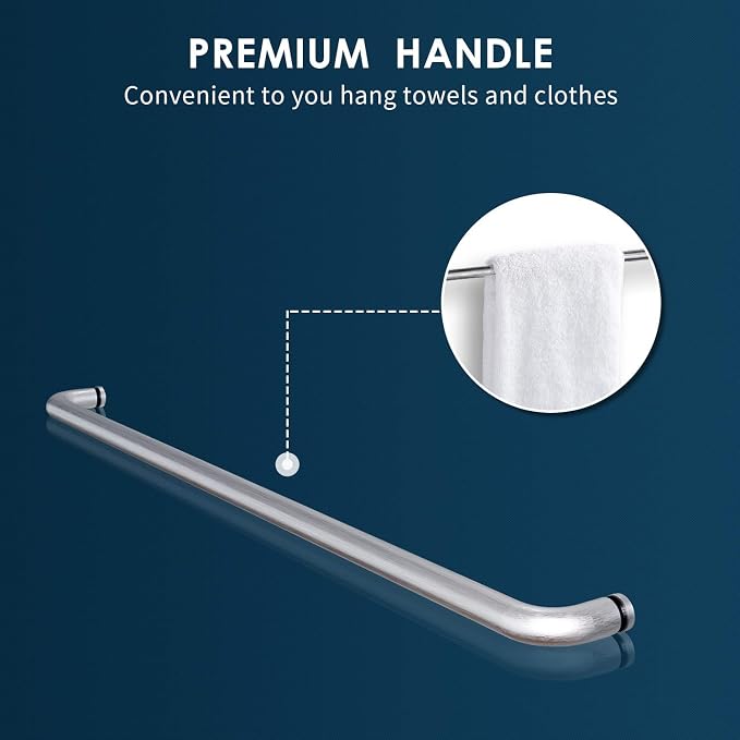 SUNNY SHOWER 60 in W x 72 in. H Semi-Frameless Shower Door 2 Sliding Door - Image 6
