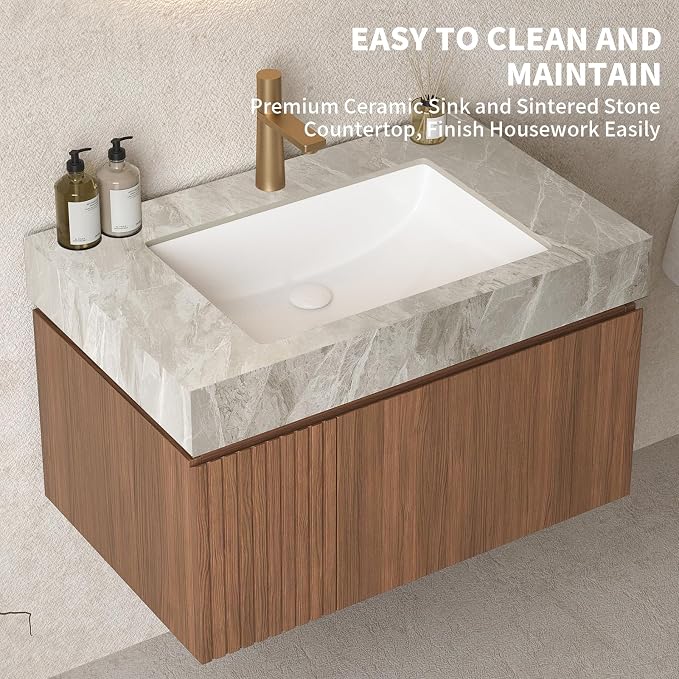 LKTART Floating 30 Inch Bathroom Vanity - Image 3