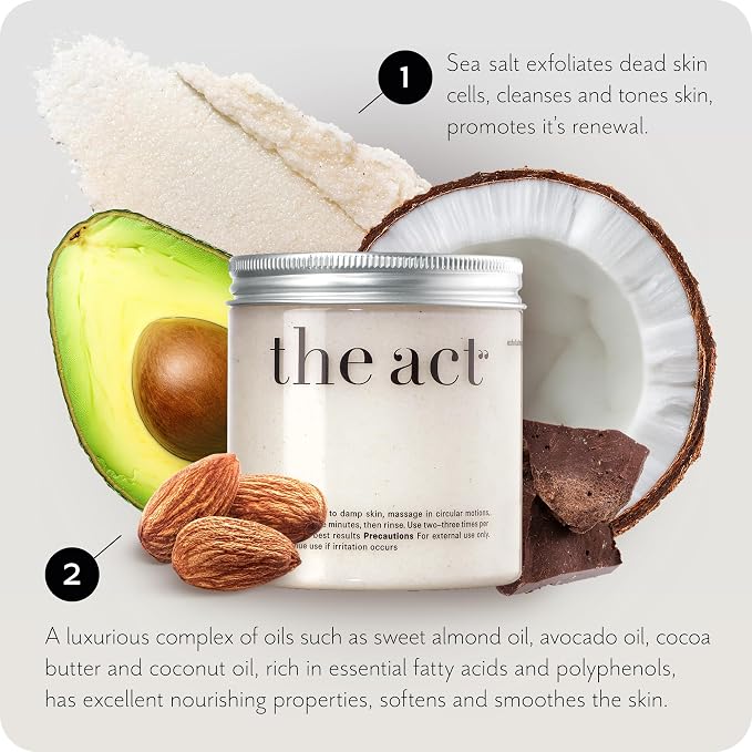 Exfoliating Body Scrub with Sea Salt & Coconut - Image 5