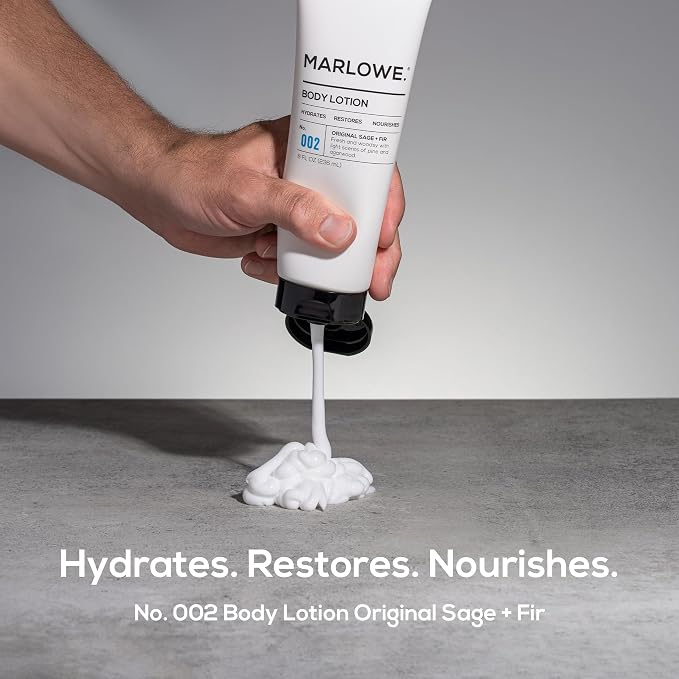 MARLOWE. No. 002 Men’s Body Lotion, Hydrating Aloe Vera Moisturizer - Image 2