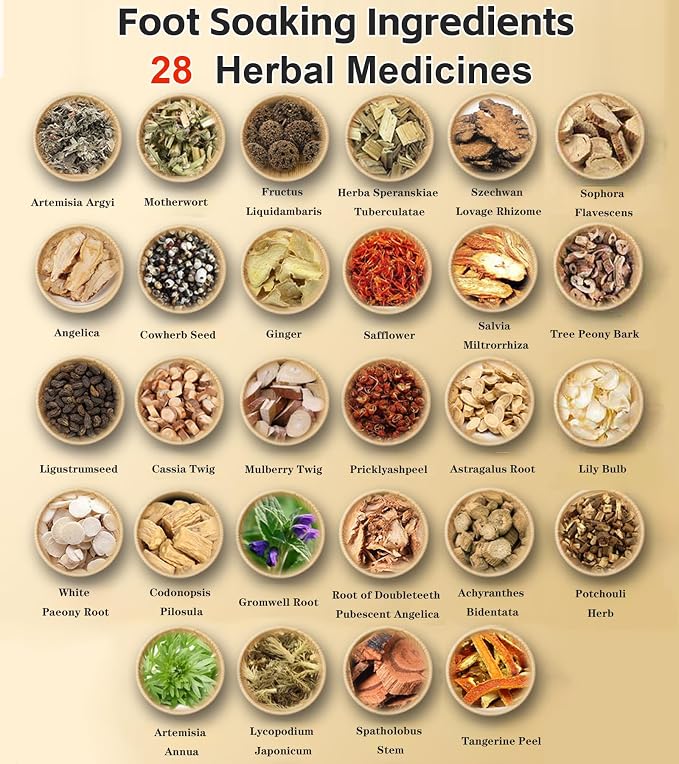 30 Bags Herbal Foot Soak, Foot Bath Herb, Foot Spa Bath Soak Foot Detox Soak to - Image 2