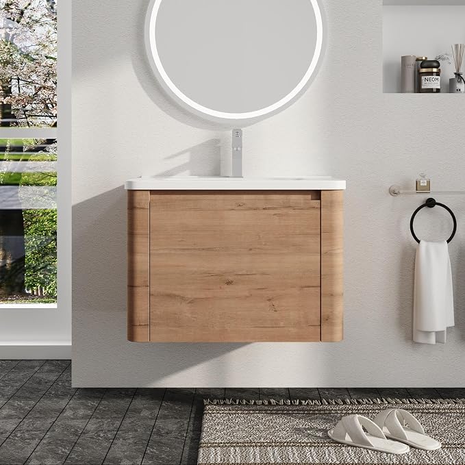 28 Inch Wall-Mounted Vanity by Malwee-SweetStar