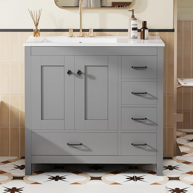 Harper & Bright Designs 36" Bathroom Vanity - Image 3