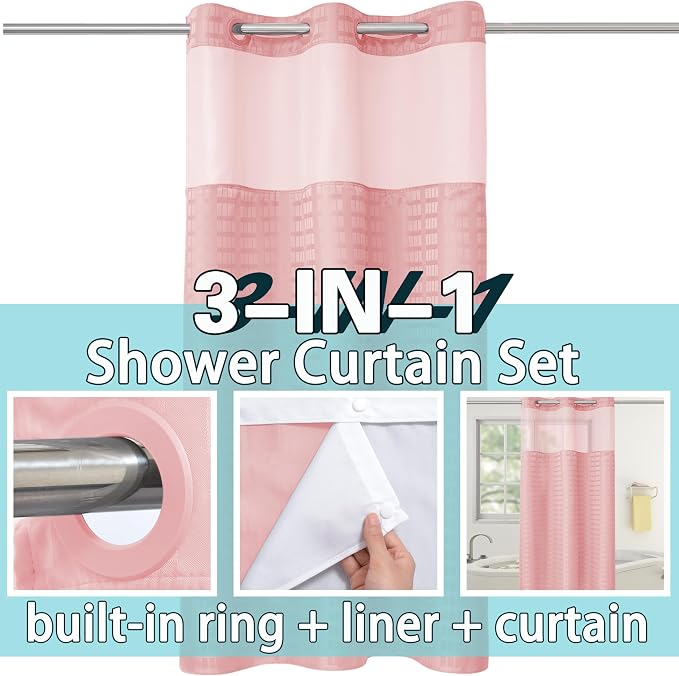 Conbo Mio Stall No Hook Shower Curtain - Image 3