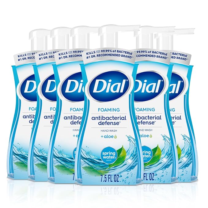 Dial Antibacterial Defense Foaming Hand Soap + Aloe, Spring Water Scent by DialSoap