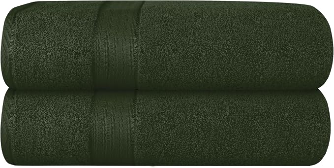 GLAMBURG 700 GSM Premium Cotton 2-Pack Oversized Extra Large Bath Sheet Set by GLAMBURG