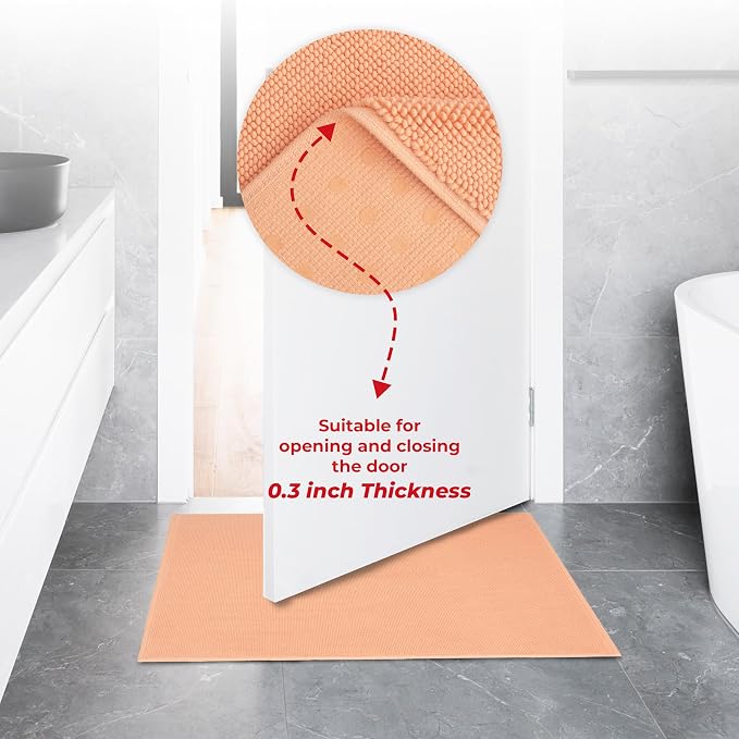 American Soft Linen Bath Rug, 17 in 24 in 100% Cotton Bath Mats Rugs - Image 7
