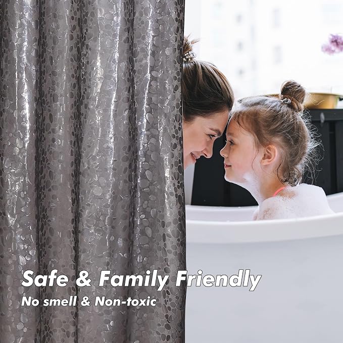 Bostofy Waterproof Shower Curtain Liner EVA 8G - Image 6