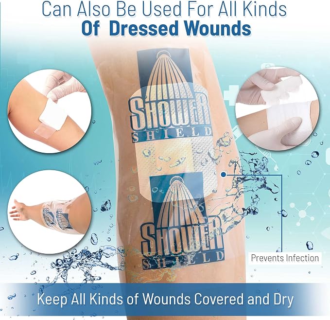 | 10x12 Inch PICC Line Shower Cover | Catheter Shower Cover - Image 4