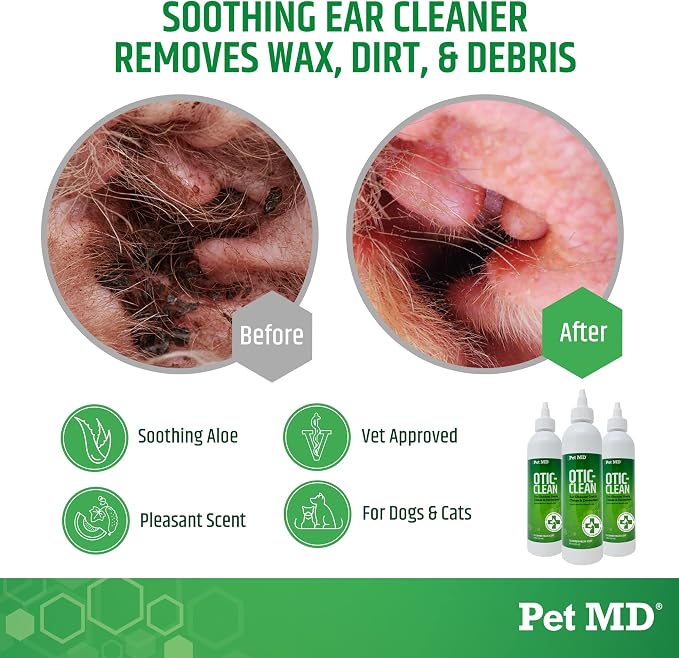 Pet MD Otic Clean Dog Ear Cleaner - Image 2