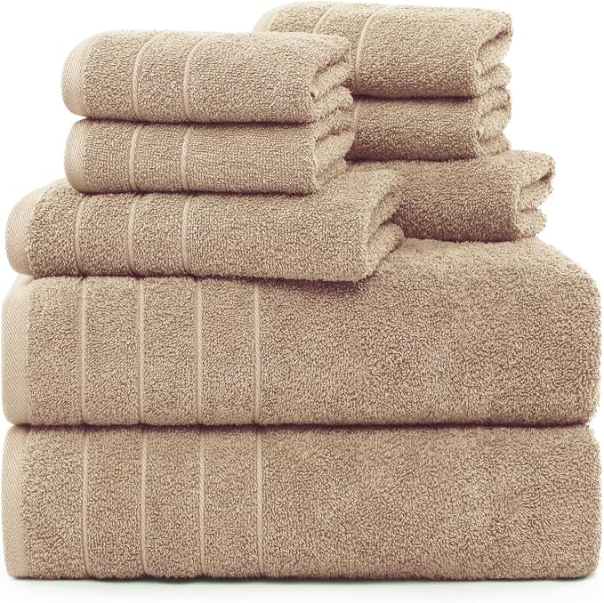 Casa Platino 100% Cotton 8 Piece Bath Towel Set by CasaPlatino