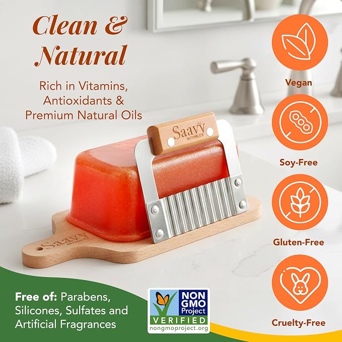 Saavy Naturals Soap Bar Mango Papaya - Image 5