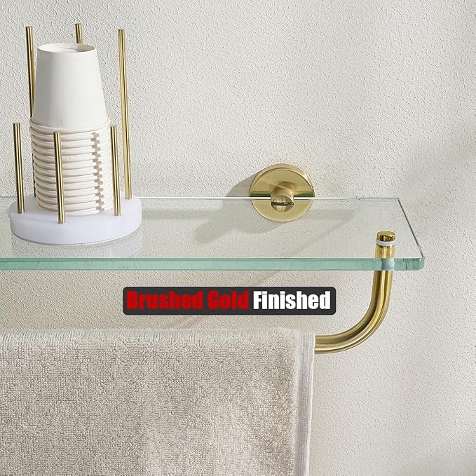 JQK Bathroom Glass Shelf, Shelf - Image 7