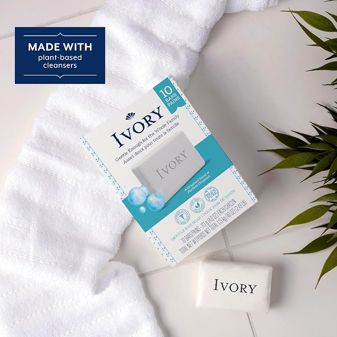 Ivory Gentle Bath Bar Soap, Family Pack, Designed - Image 3