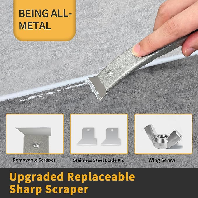Caulking Tool-Caulk Remover Tool Kit, Grout Removal Tool, Silicone Bathroom - Image 4