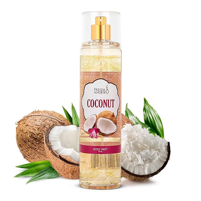 Luxurious Coconut Body Mist Fine Fragrance, Women's Warm & Cozy Luxury Scented by FreidaandJoe