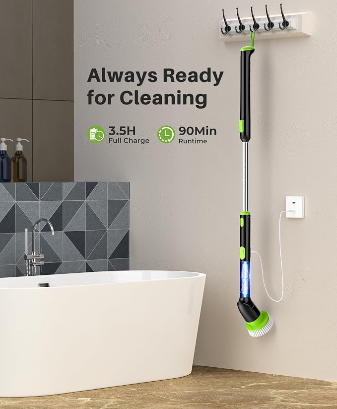 LyriFine Electric Spin Scrubber, 2024 New Full-Body IPX7 Waterproof Bathroom - Image 6