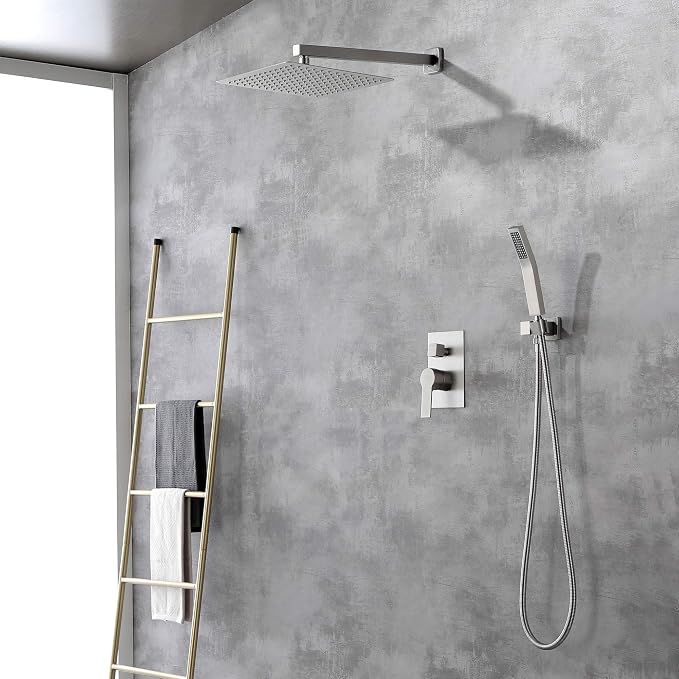 SHAMANDA Bathroom Rain Shower System, 12 Inch Luxuly Shower Head and Handheld - Image 7