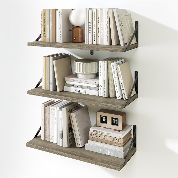 Fun Memories Floating Bookshelves, Decorative Wall Shelf by FunMemories