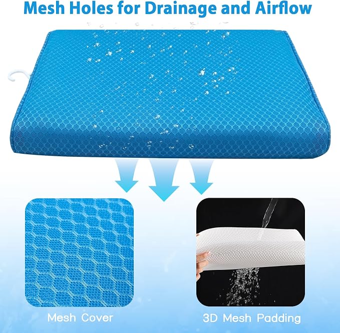Shower Seat Cushion for Shower Chairs, Transfer Benches in Bathtub, Cushion for - Image 3