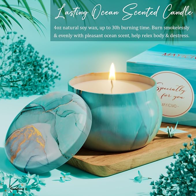 Birthday Gifts for Women Friendship, Ocean Relaxing Spa Gifts Basket for Women - Image 5