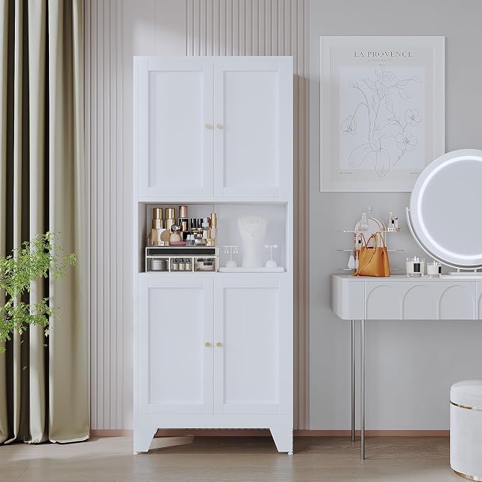 69" Tall Metal Kitchen Pantry Storage Cabinet - Image 5