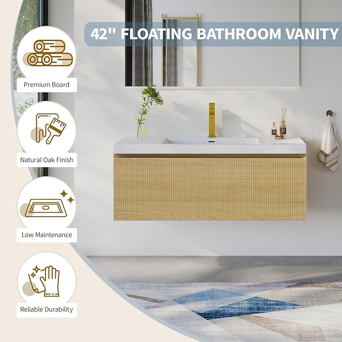 42'' Floating Bathroom Vanity - Image 2