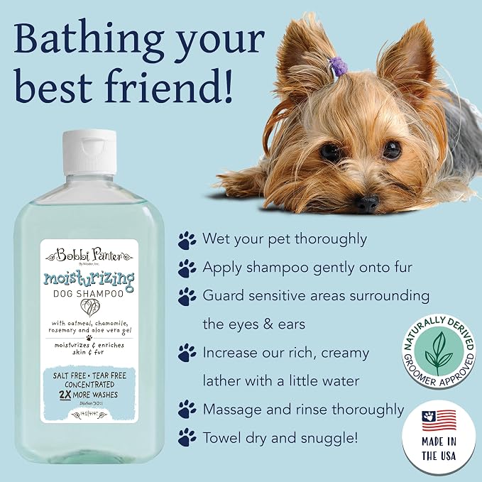 Bobbi Panter Moisturizing Dog Shampoo, Moisturizes and Enriches Dogs Skin & Fur - Image 4
