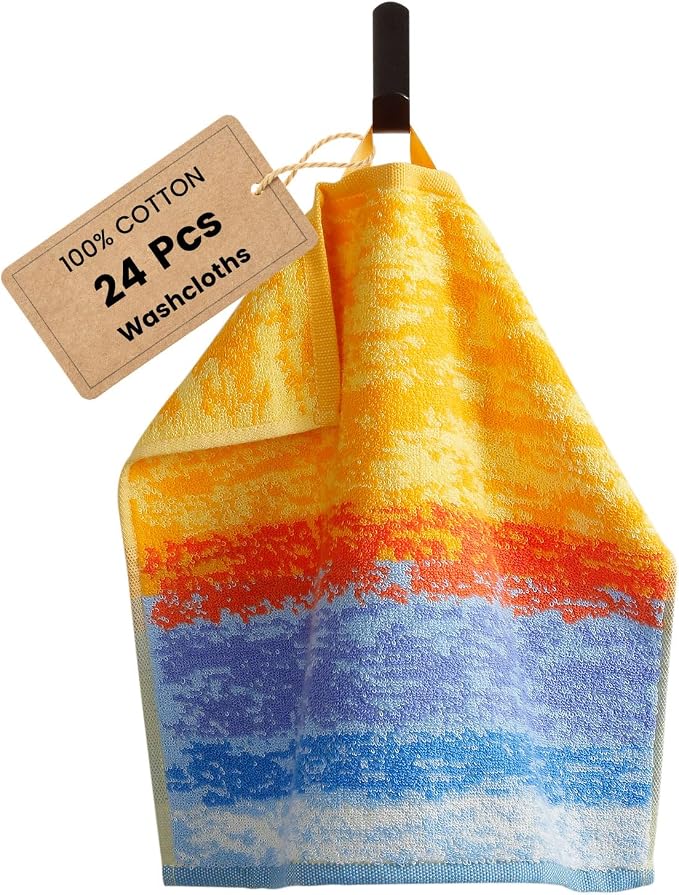 SEMAXE 100% Cotton Washcloths for Bathroom by SEMAXE