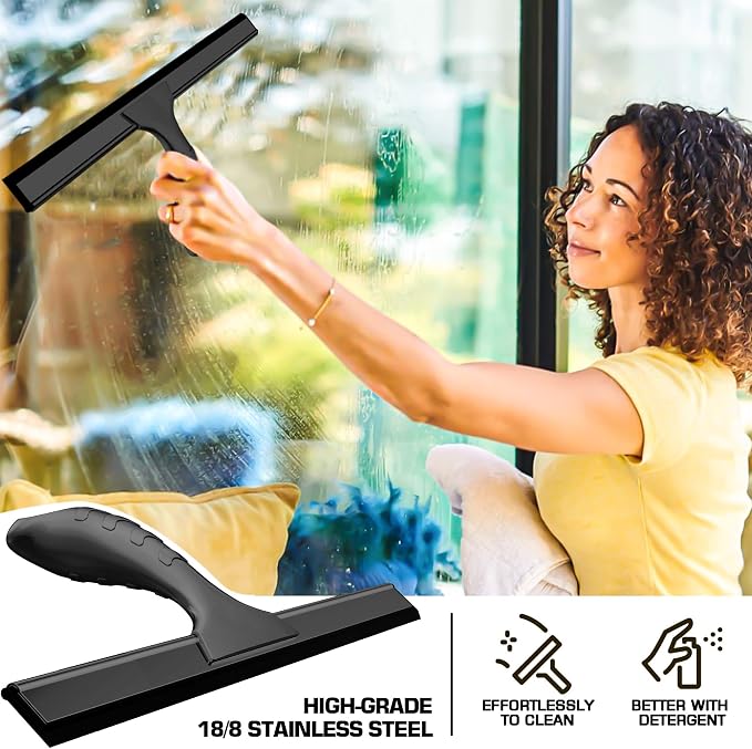 All-Purpose Stainless Steel Shower Squeegee - Image 4