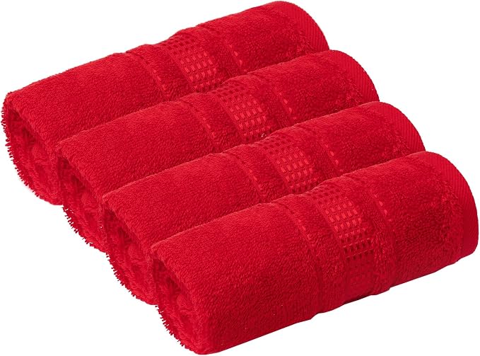 Melissa Linen, Soft Washcloths Set of 4 100% Turkish Cotton Small Hand Towels - Image 3