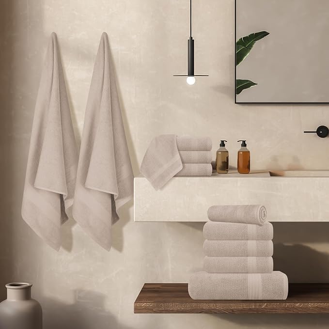 GLAMBURG Ultra Soft 24-Piece Towel Set - Image 6
