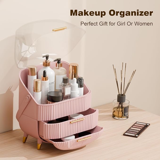 Makeup Organizer for Vanity Cosmetics Skincare Organizers - Image 3