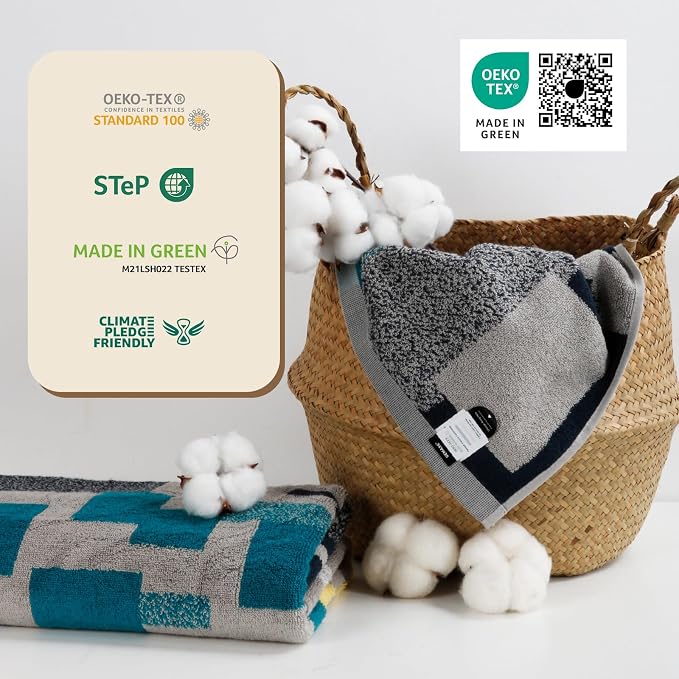 SEMAXE Bathroom Towel, 100% Cotton Bath Towel - Image 5