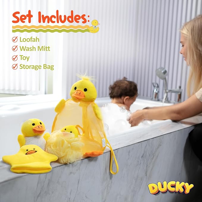 Ducky Scrub 'N Soak Baby Loofah - Image 4