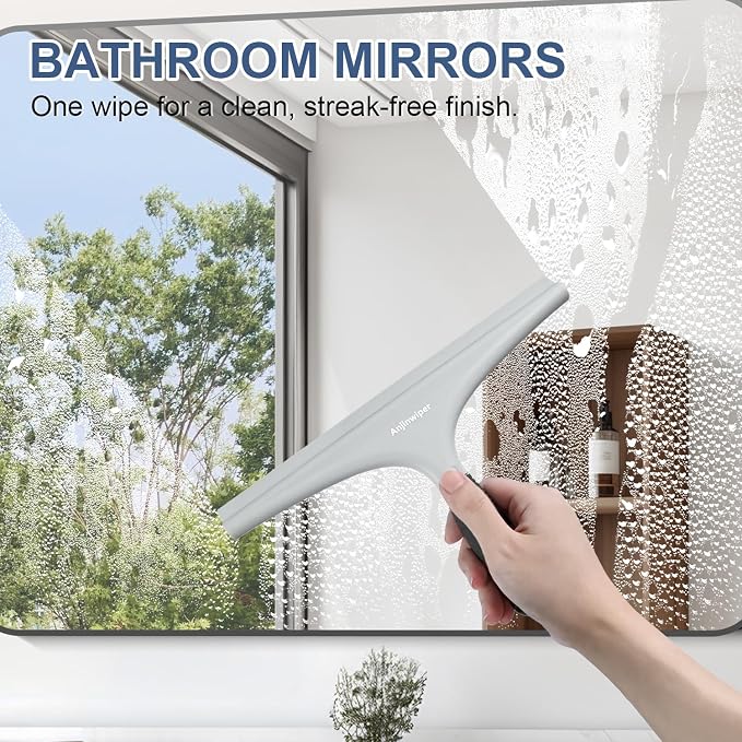 Silicone Shower Squeegee for Glass Doors - Image 4