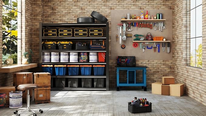 62" W x 24" D x 72" H Garage Shelving Heavy Duty Metal Shelving 3500LBS Storage - Image 4