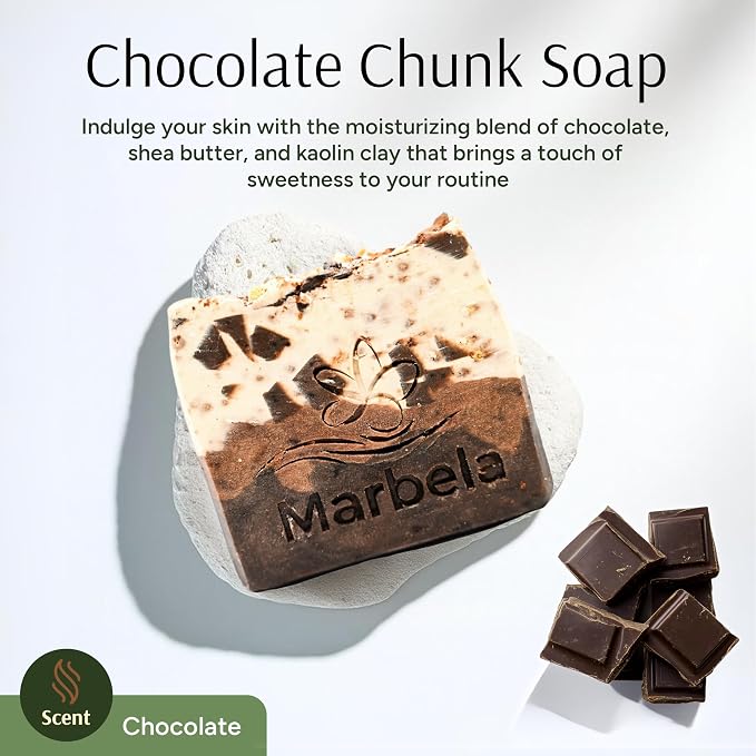 Marbela Cosmetics Chocolate Chunk Handmade Soap Bar - Image 2