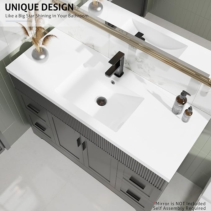 eclife 48" Bathroom Vanities Sink Combo - Image 6